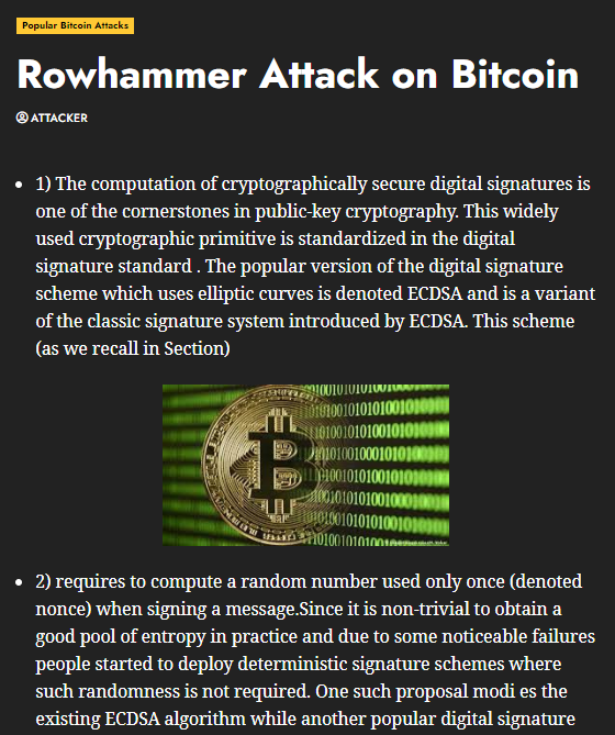 Как получить приватный ключ к Биткоин Кошельку с помощью неисправности в подписи (Rowhammer Attack on Bitcoin)