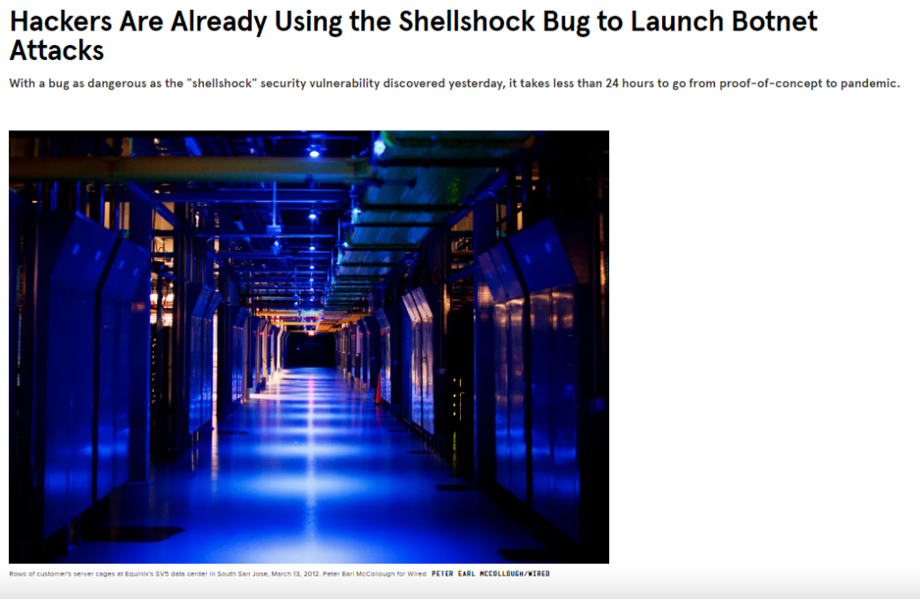 ShellShock Attack уязвимости на сервере "Bitcoin" & "Ethereum" обнаруженный в GNU Bash криптовалютной биржи